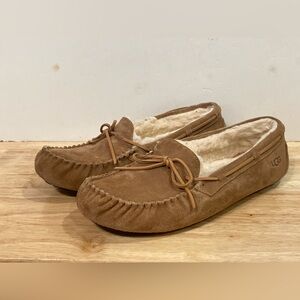 UGG Men’s Olson Chestnut Suede Moccasins Slippers  Sz 12